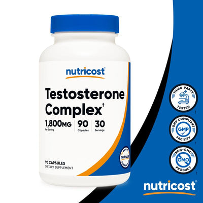 Nutricost Testosterone Support Complex (90 Capsules) -1800mg Per Serving